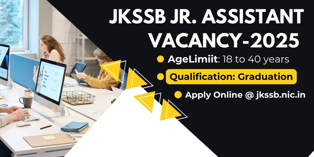 JKSSB Junior Assistant Recruitment 2025