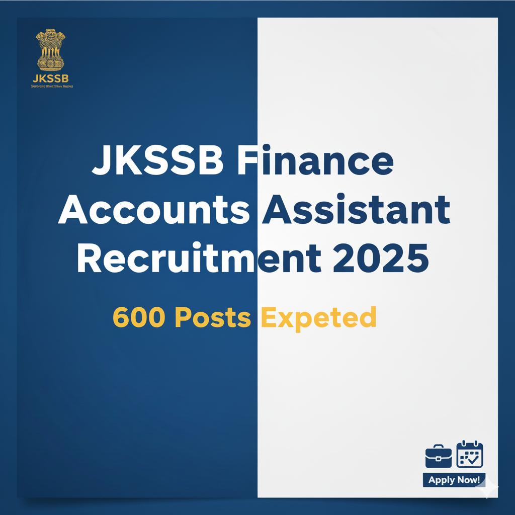 JKSSB Finance Accounts Assistant Recruitment